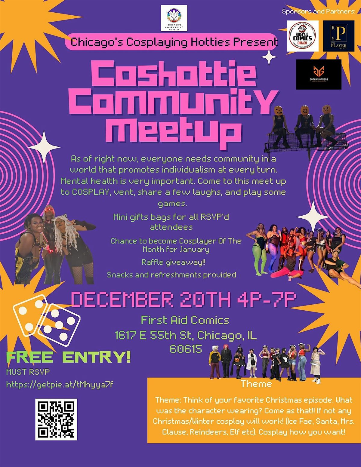 Cosplay (Coshottie) Community Meetup, 20 December | Event in Chicago | AllEvents