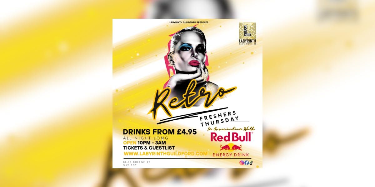 RETRO THURSDAYS @ LABYRINTH, 18 September | Event in Guildford | AllEvents