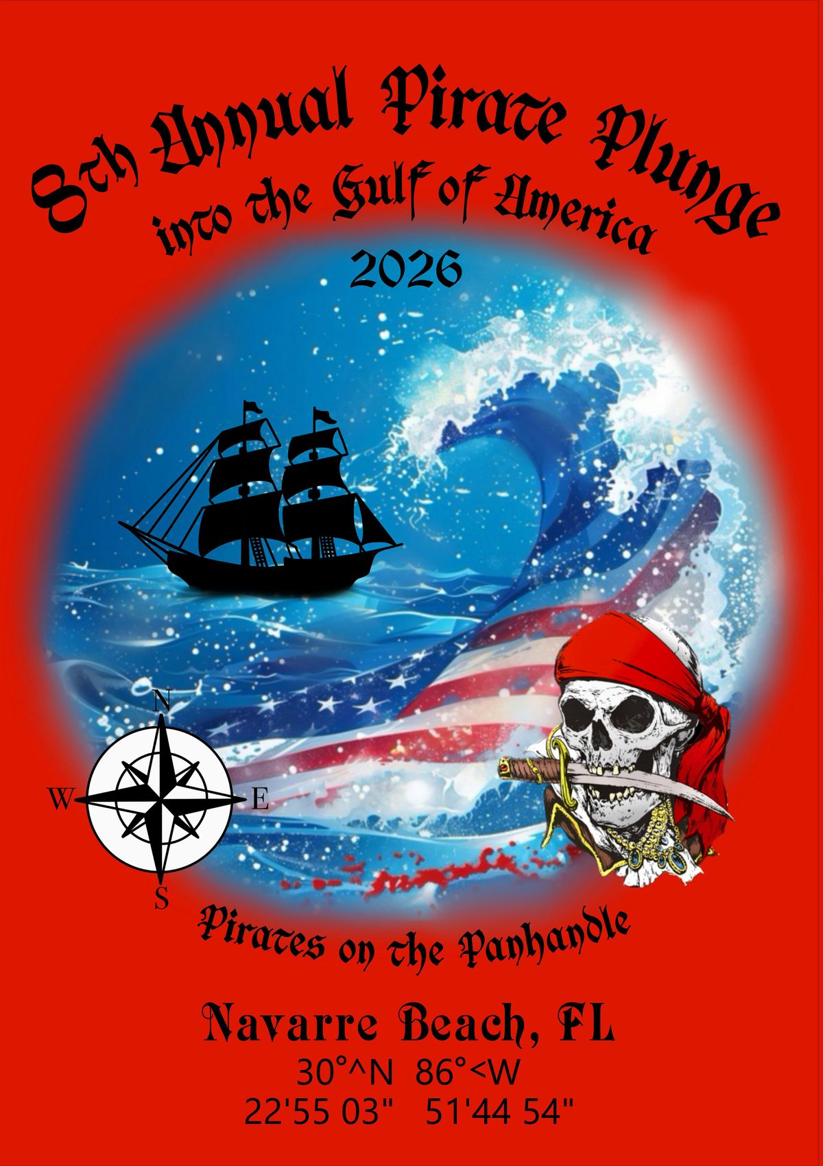 8th Annual Pirate Plunge on Navarre Beach, 1 January | Event in Navarre | AllEvents