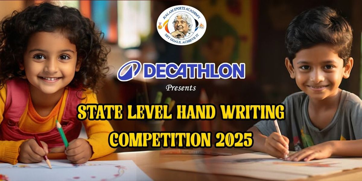 Open State Level Hand Writing Competition Aug 2025, 31 August | Event in Chennai | AllEvents