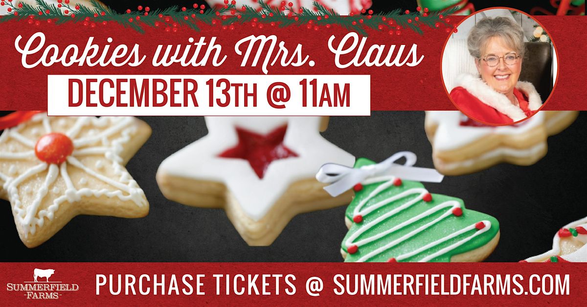 Cookies with Mrs. Claus, 13 December | Event in Summerfield | AllEvents