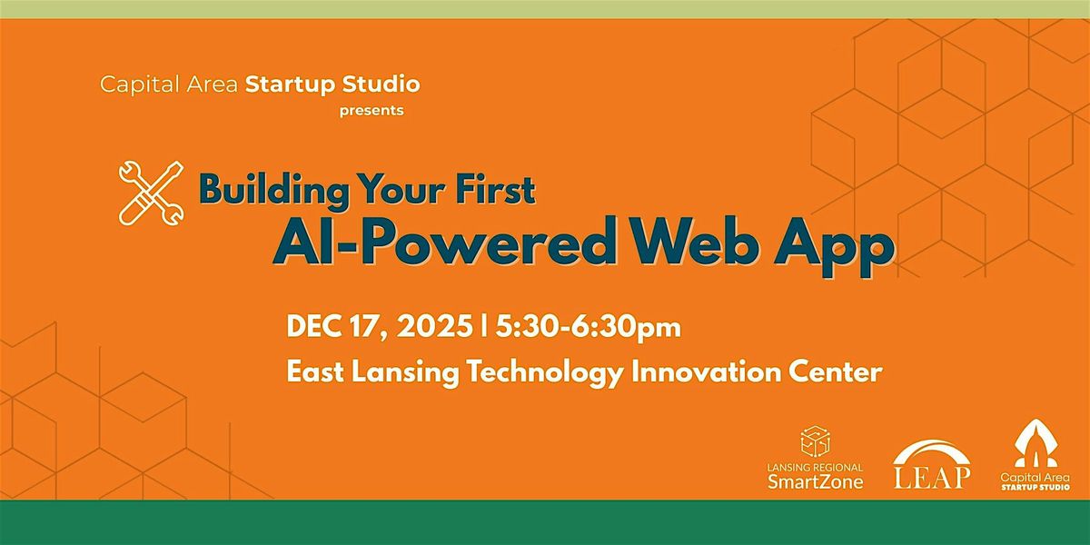 Building Your First AI-Powered Web App, 17 December | Event in East Lansing | AllEvents