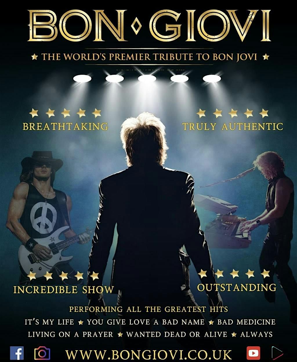 Bon Jovi Tribute- Bon Giovi, The Risley Park, 31 July 2026 | AllEvents
