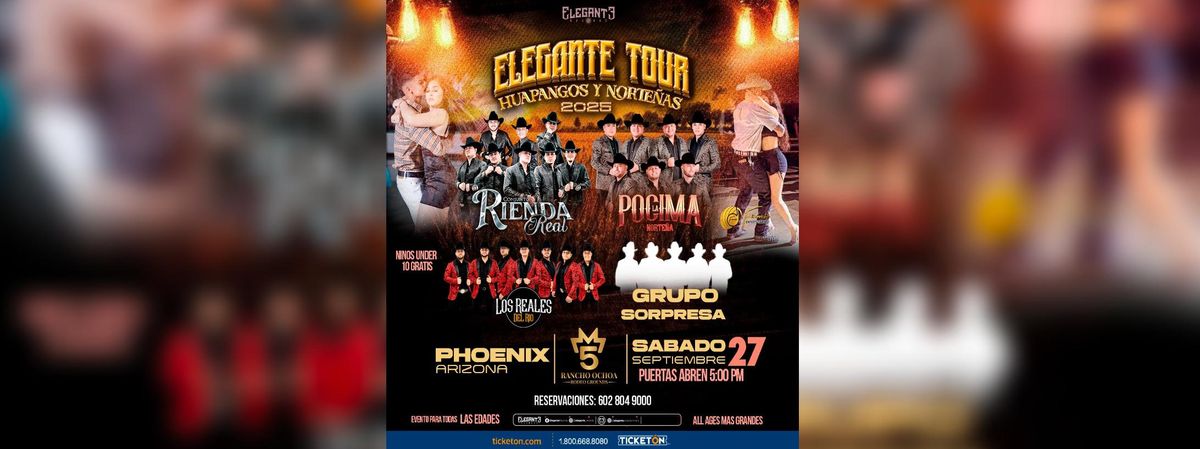 CONJUNTO RIENDA REAL, LA POCIMA NORTEÑA & MAS , 27 September | Event in Phoenix | AllEvents