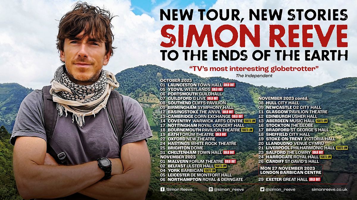 Simon Reeve - To The Ends Of The Earth at Vaillant Live, 16 May | Event in Derby | AllEvents