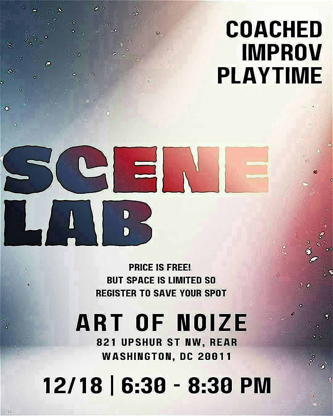 Scene Lab: Coached Improv Playtime, 18 December | Event in Washington | AllEvents