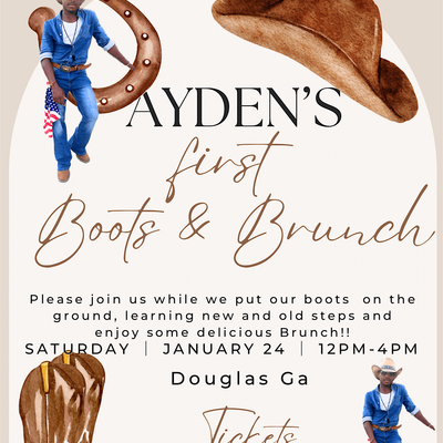 Ayden Boots and Brunch logo