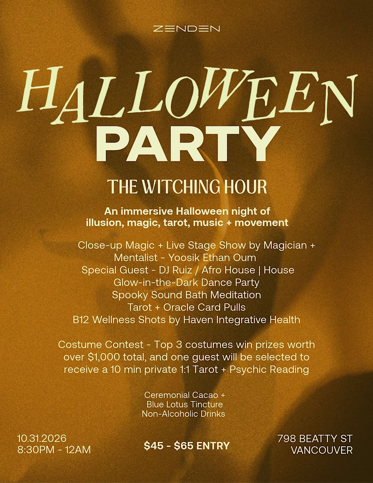 Halloween Party - The Witching Hour, 798 Beatty St, Vancouver, 31 ...