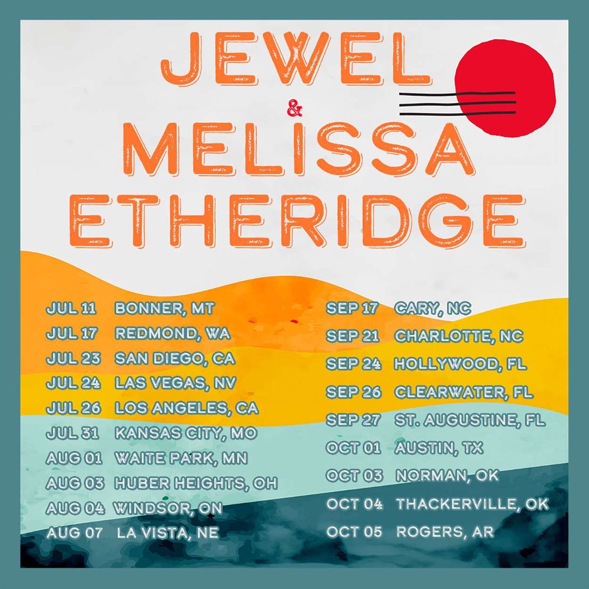 Jewel & Melissa Etheridge, Hard Rock Live Sacramento, Wheatland AllEvents.in