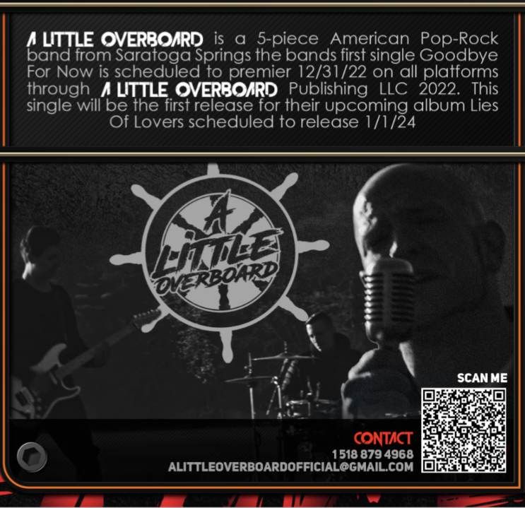 A Little Overboard Single Release Party Putnam Place Saratoga Springs