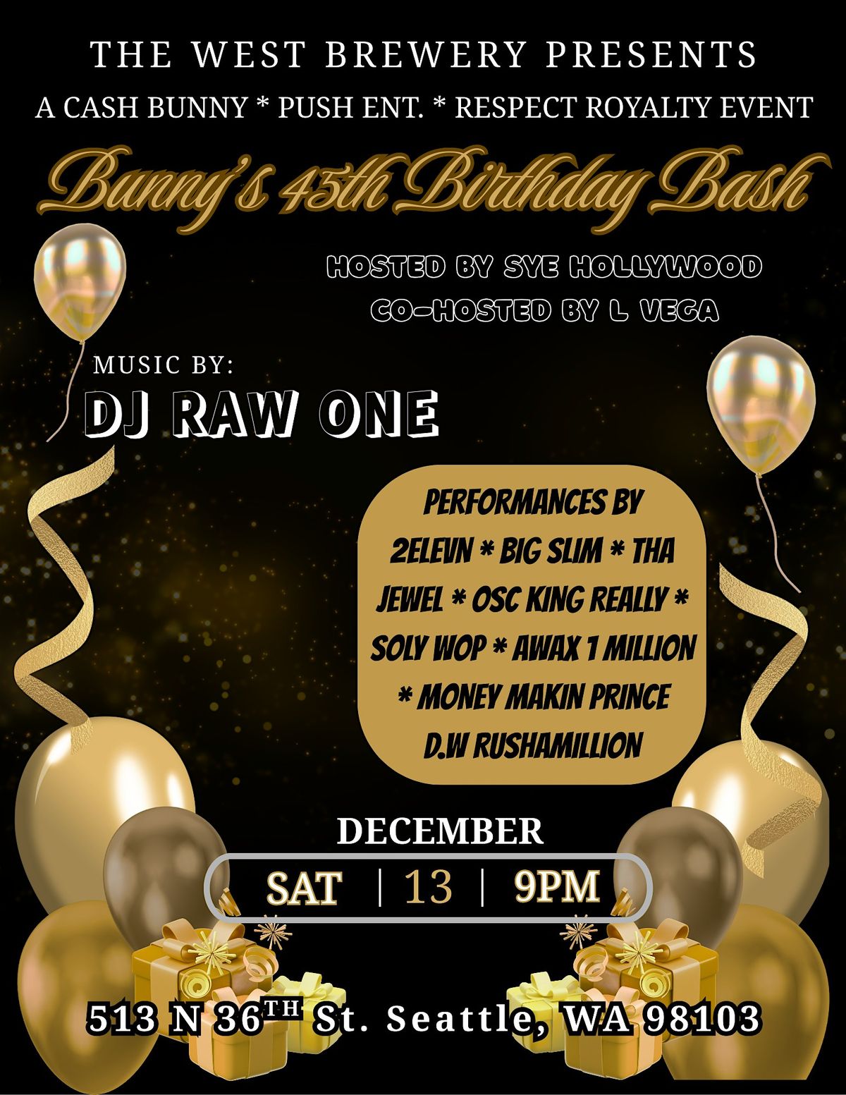 Sagittarius Bday Showcase Bash, 13 December | Event in Seattle | AllEvents