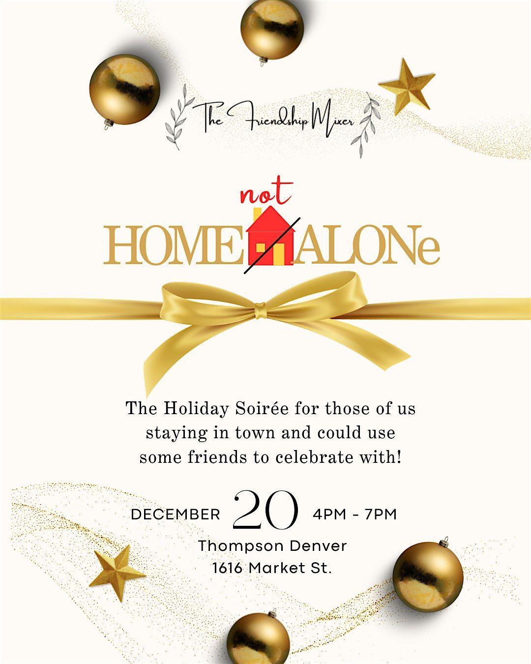 The Friendship Mixer: Home (Not) Alone - A Holiday Soirée, 20 December | Event in Denver | AllEvents