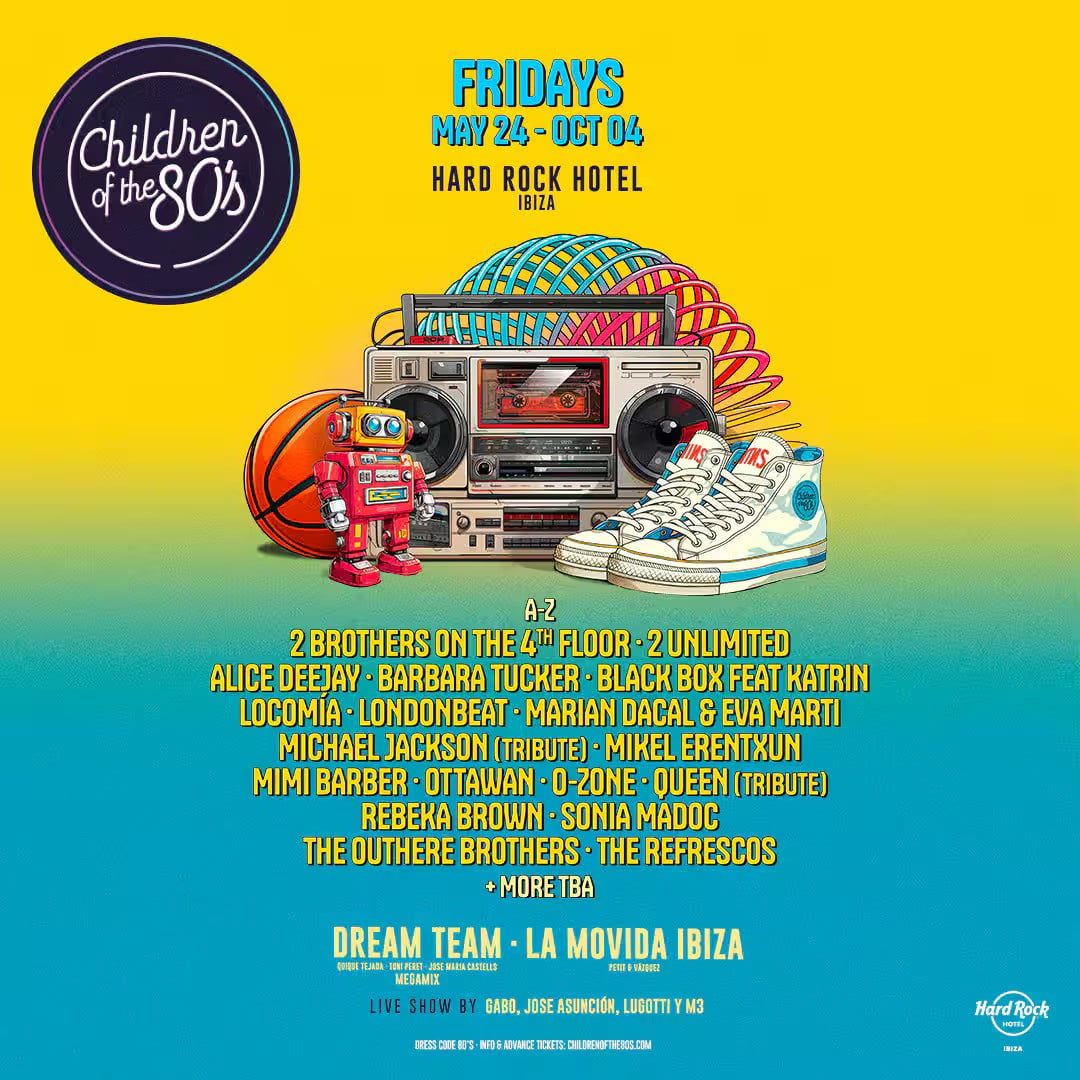 Children of the 80's Ibiza Tickets | Event in Sant Jordi de ses Salines | AllEvents