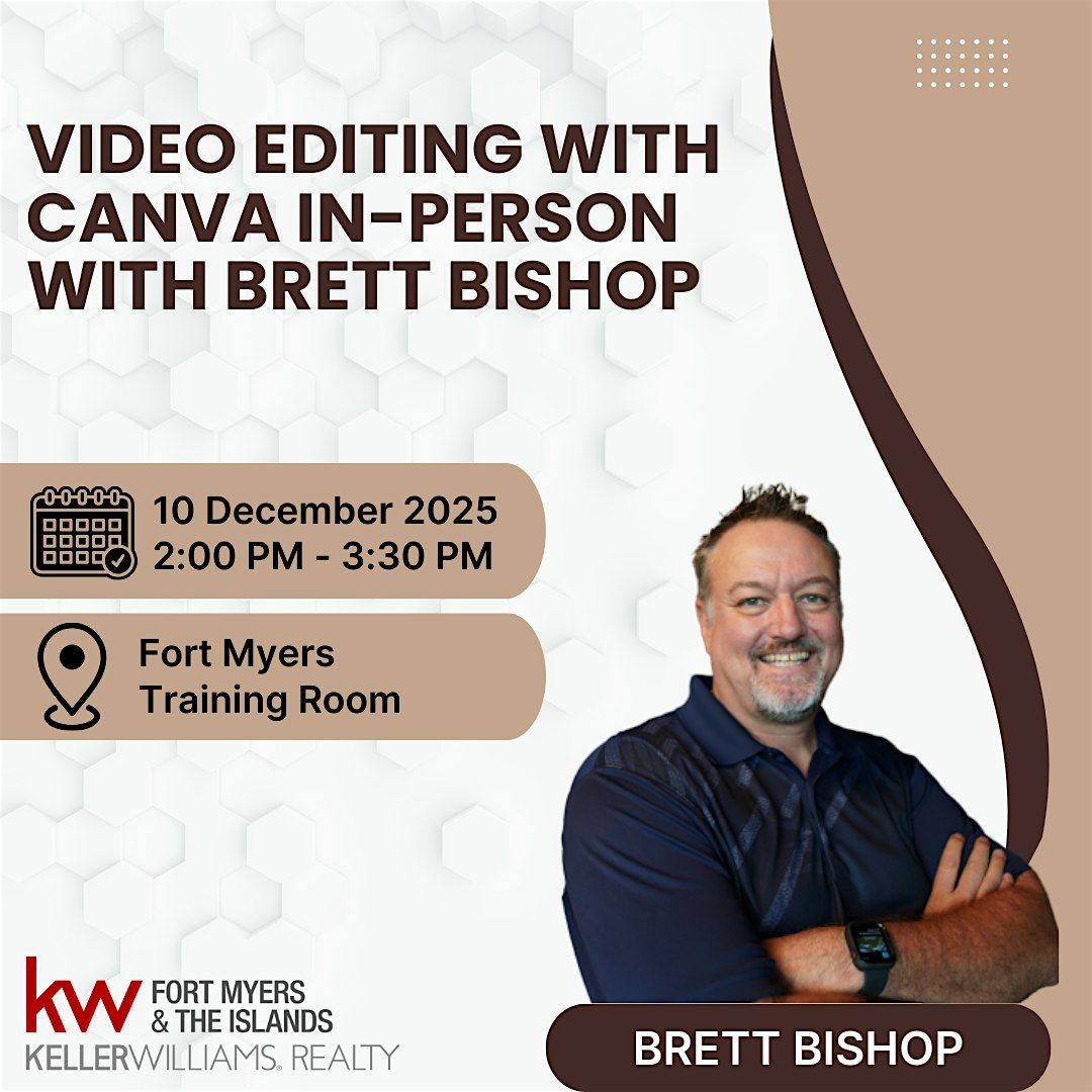Video Editing with Canva In-Person with Brett Bishop, 10 December | Event in Fort Myers | AllEvents