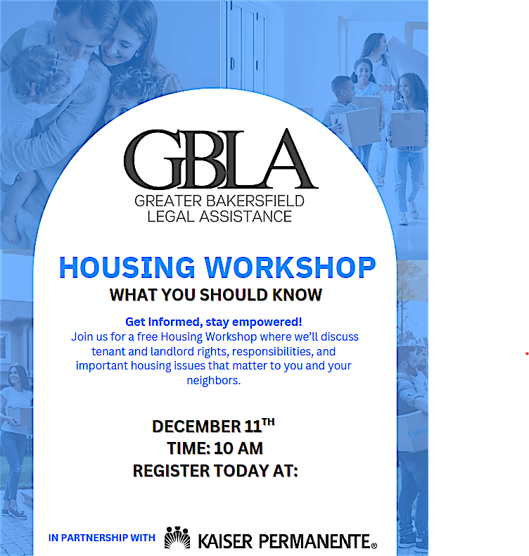 Housing Workshop, 11 December | Event in Bakersfield | AllEvents