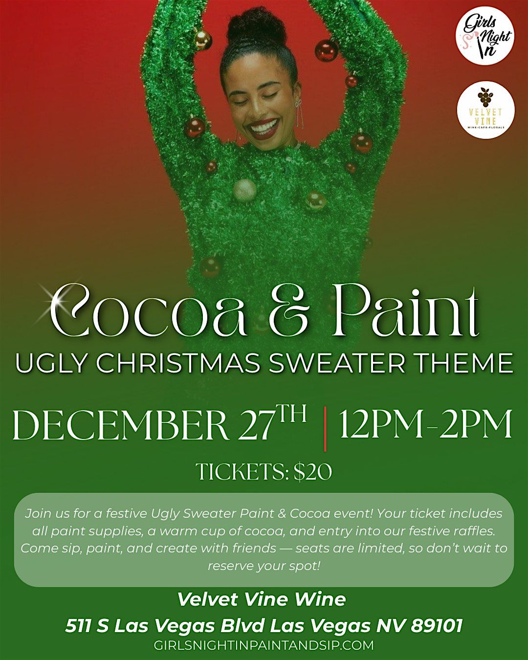 Cocoa & Paint, 27 December | Event in Las Vegas | AllEvents