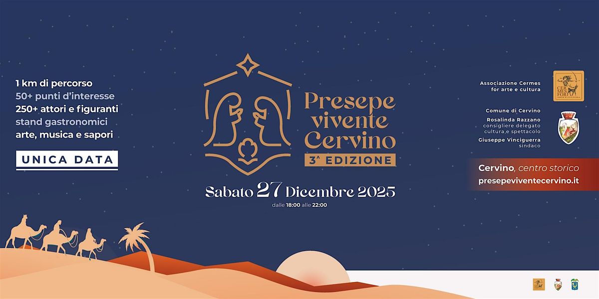Presepe Vivente Cervino III edizione, 27 Dicembre 2025, 27 December | Event in Cervino | AllEvents