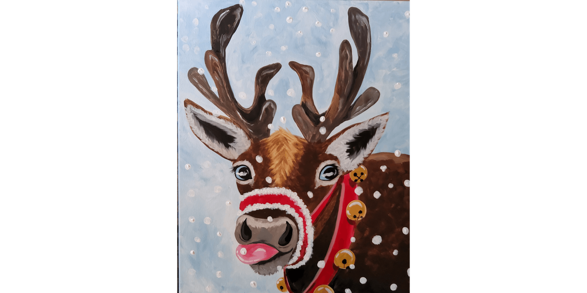 Sassy Reindeer  - Paint and Sip in Phoenix | Classpop!™, 16 December | Event in Gilbert | AllEvents