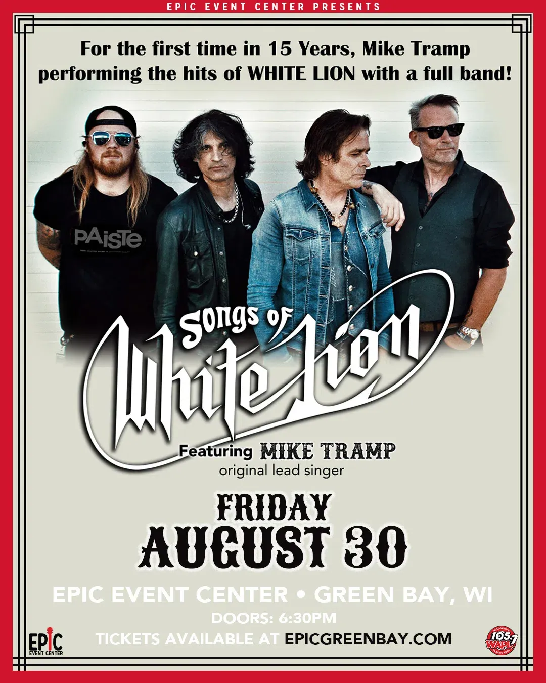 Mike Tramps White Lion at Tupelo Music Hall, 20 June | Event in Derry | AllEvents
