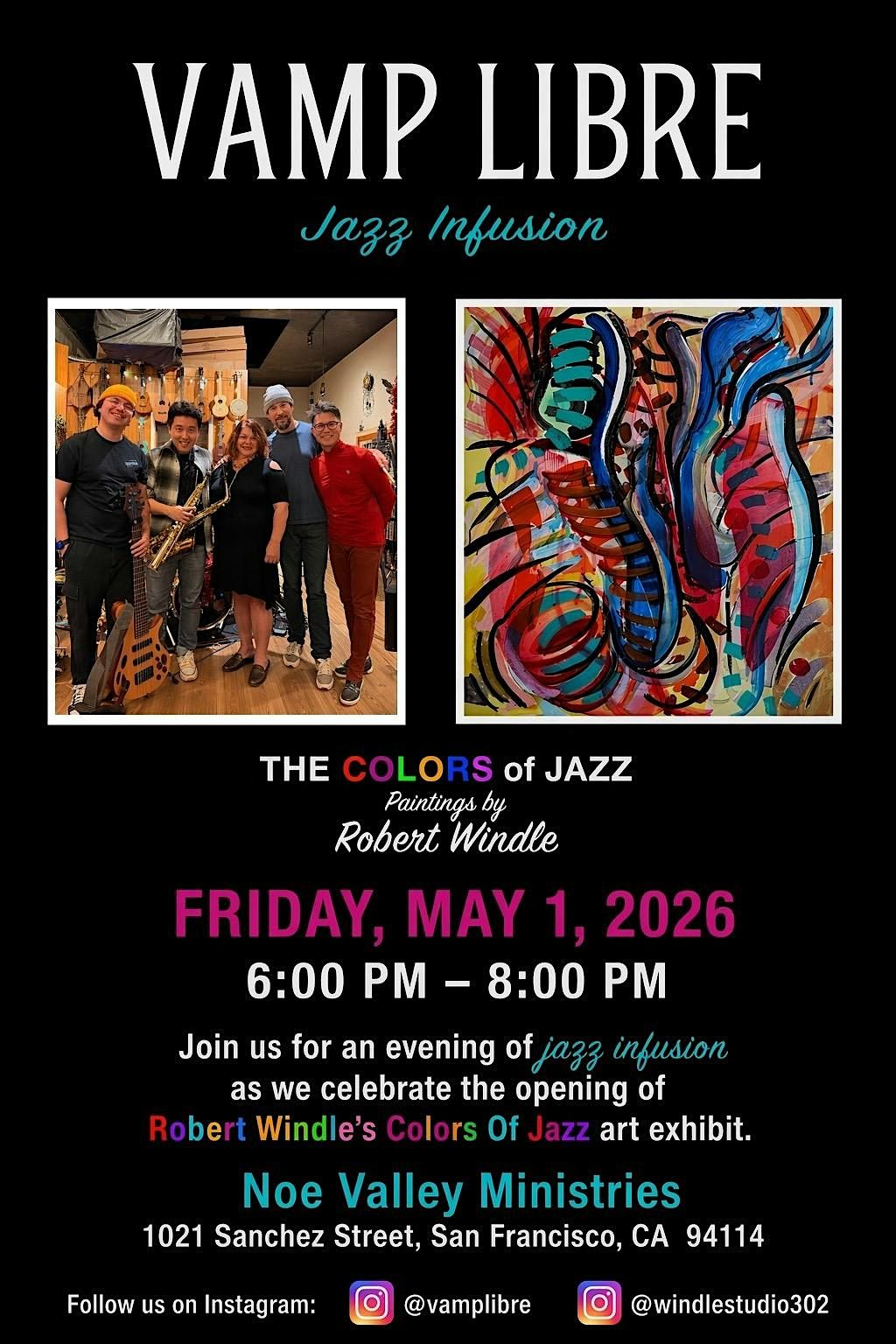VAMP LIBRE Jazz Infusion THE COLORS of JAZZ Paintings by Robert Windle ...