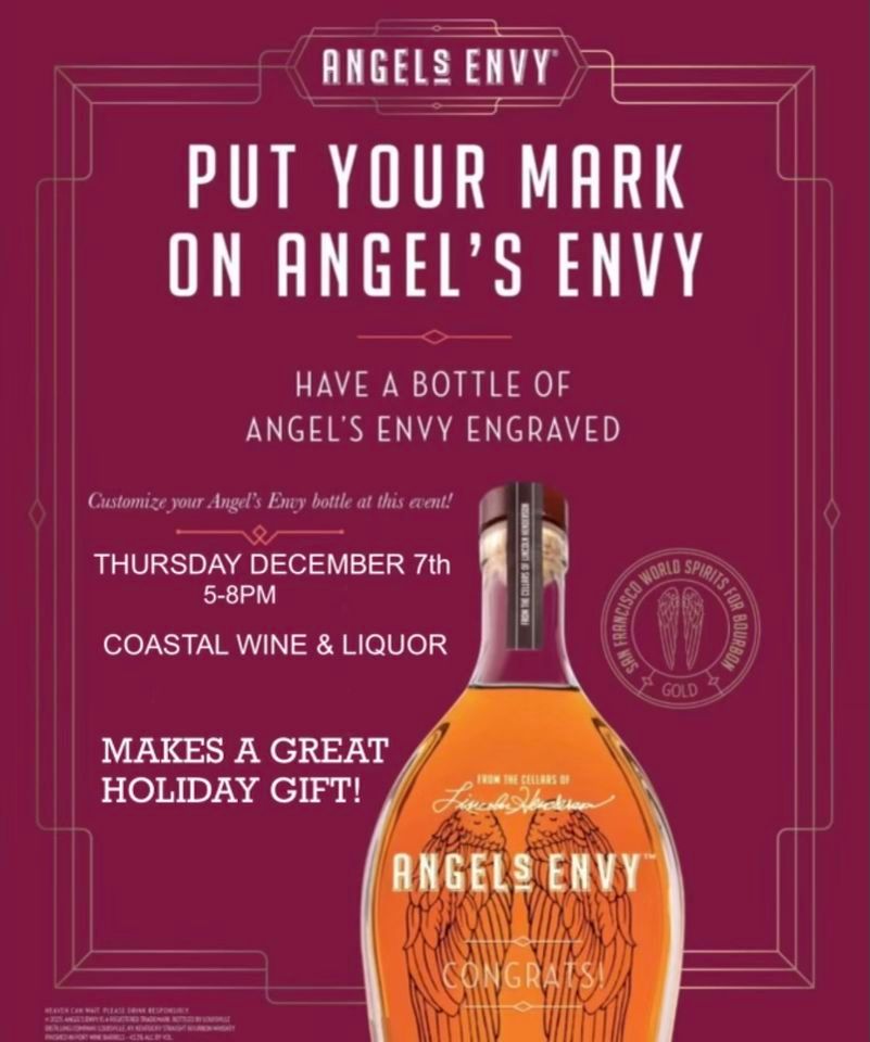 Angel’s Envy Engraving , Coastal Wine & Liquor, Port Richey, December 7