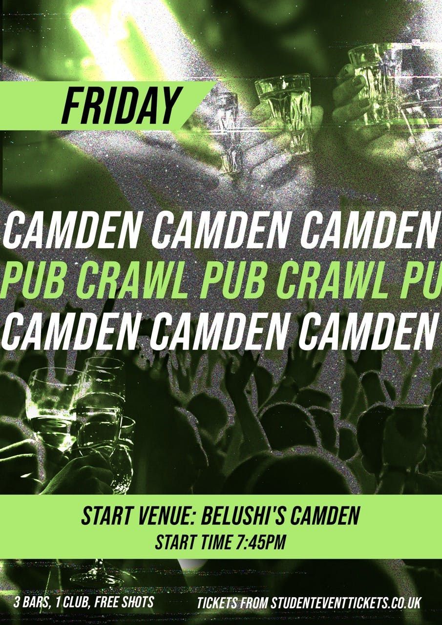 CAMDEN PUB CRAWL - FRIDAY 5TH DECEMBER // WITH FREE SHOTS!!, 5 December | Event in London | AllEvents