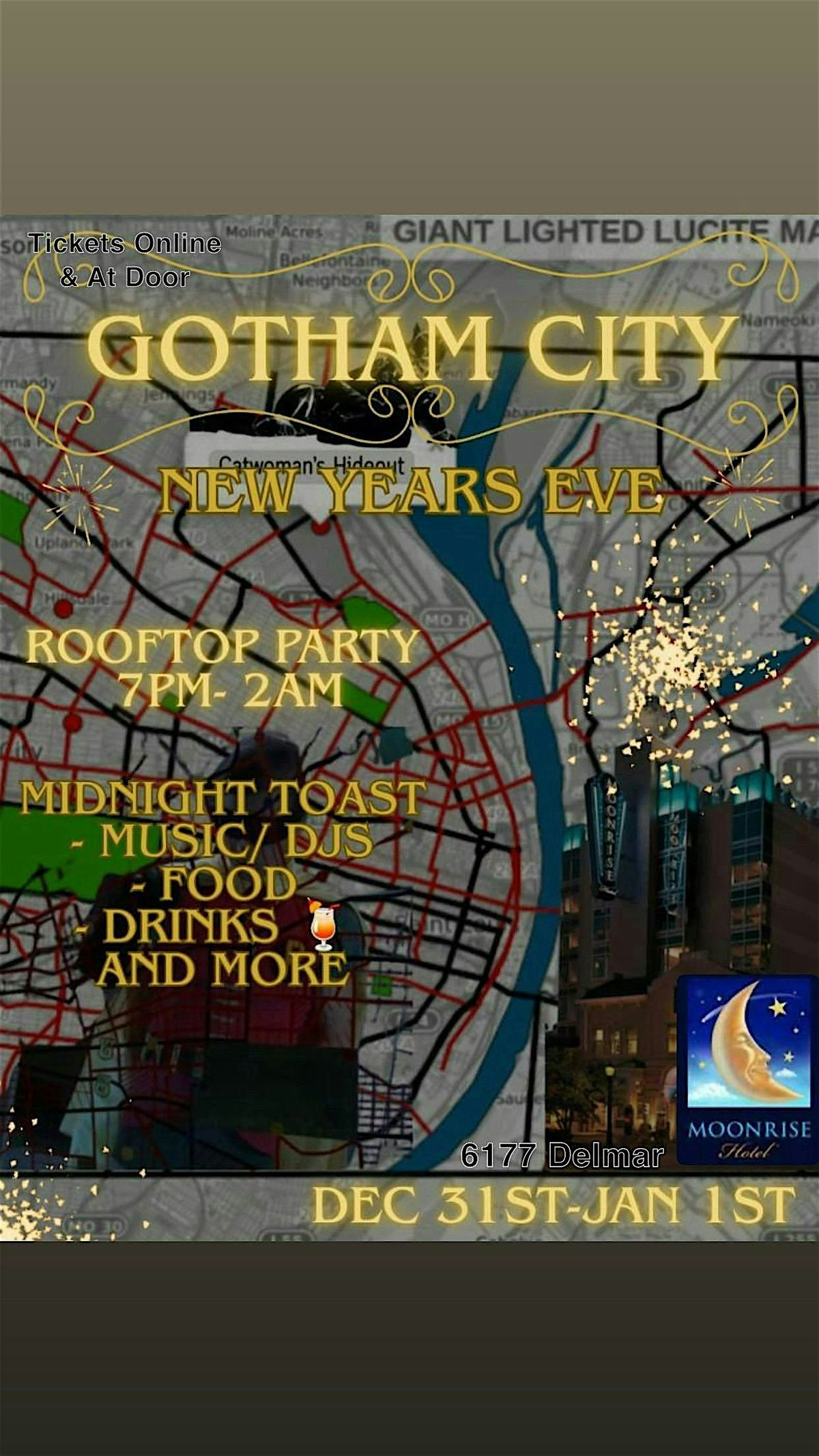Gotham City New Years Eve, 31 December | Event in St. Louis | AllEvents
