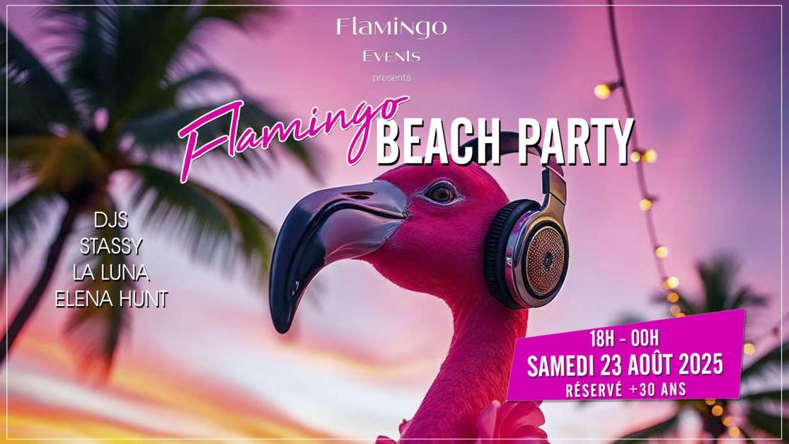 Flamingo Beach Party ! in Antibes, 23 August | Event in Antibes | AllEvents