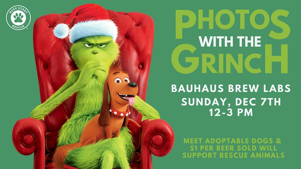 Photos with the Grinch & Adoption Event at Bauhaus Brew Labs, 7 December | Event in Minneapolis | AllEvents