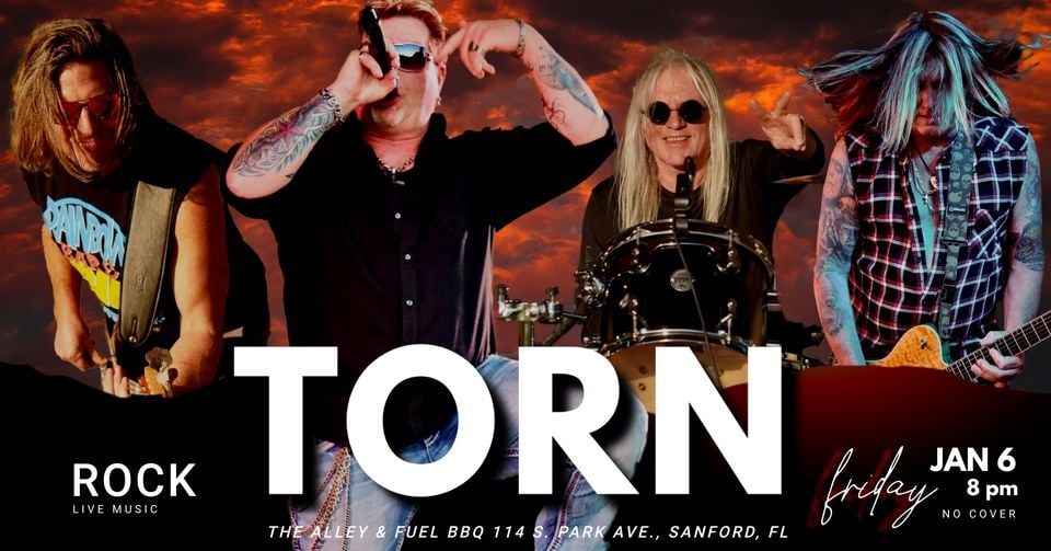 TORN Live music at The Alley & Fuel BBQ in Downtown Sanford, The