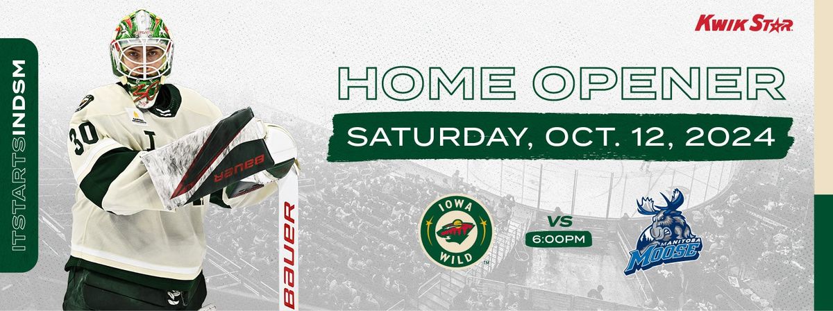 Manitoba Moose at Iowa Wild at Casey's Center, 6 December | Event in Des Moines | AllEvents