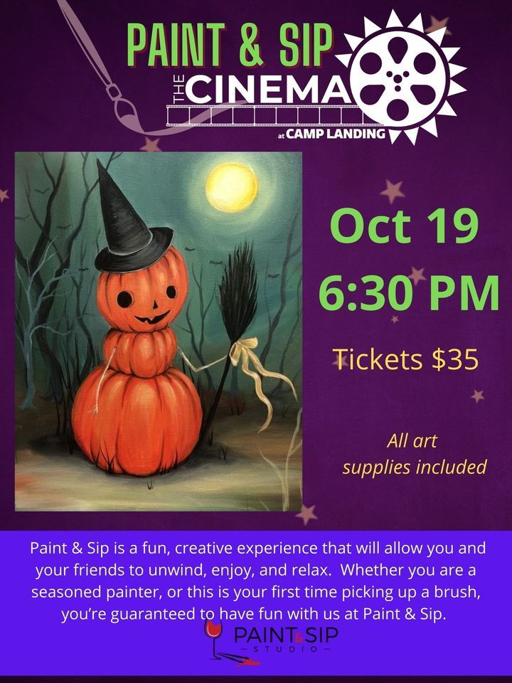 October Paint and Sip At The Cinema, The Cinema at Camp Landing