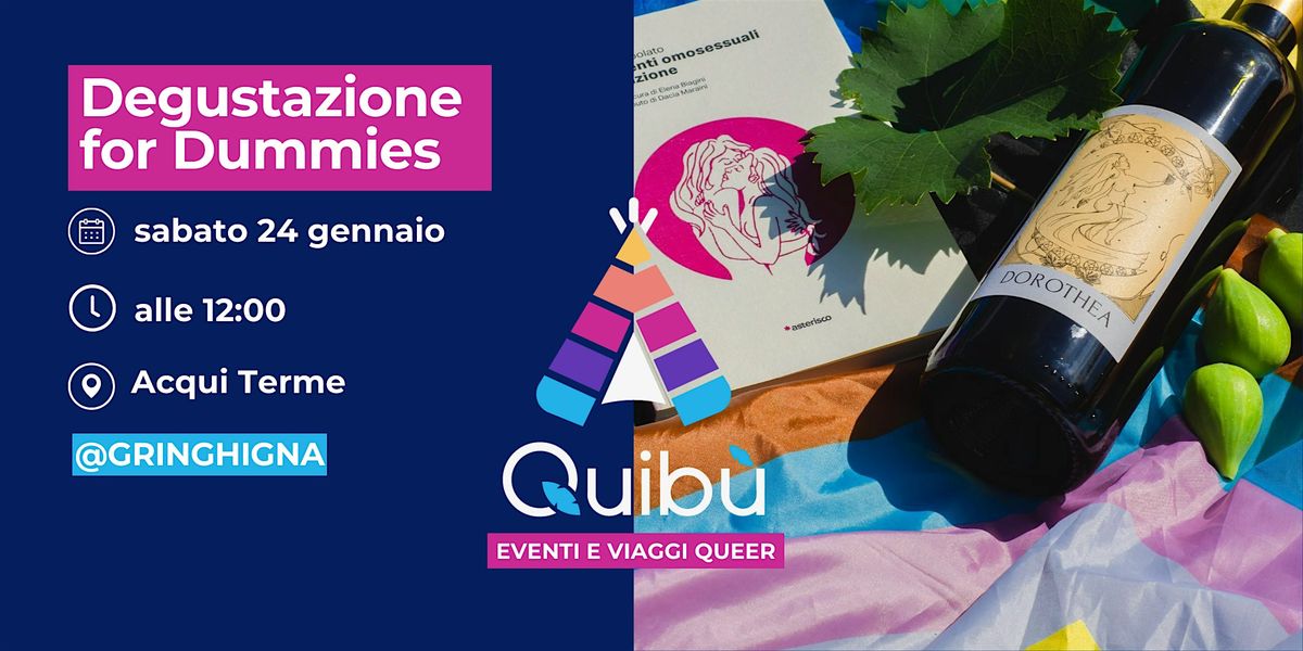 Degustazione for Dummies Queer, 24 January | Event in Acqui Terme | AllEvents