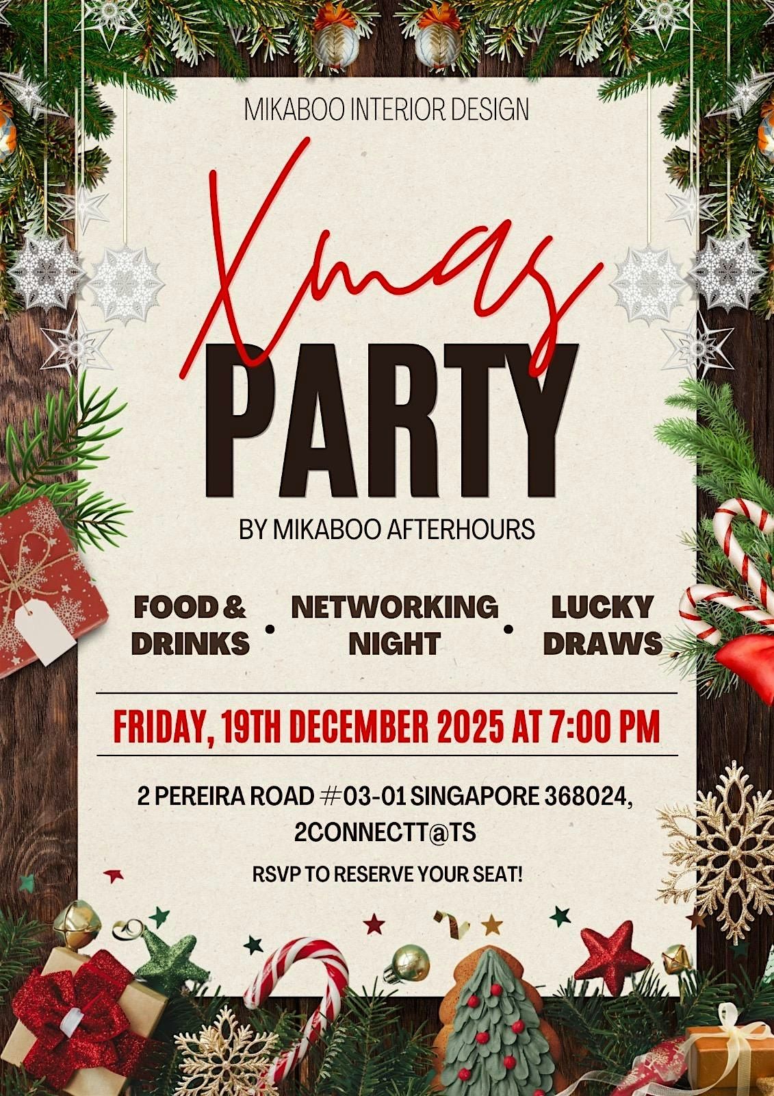 Mikaboo Interior Design Year End/Christmas party, 19 December | Event in Paya Lebar | AllEvents