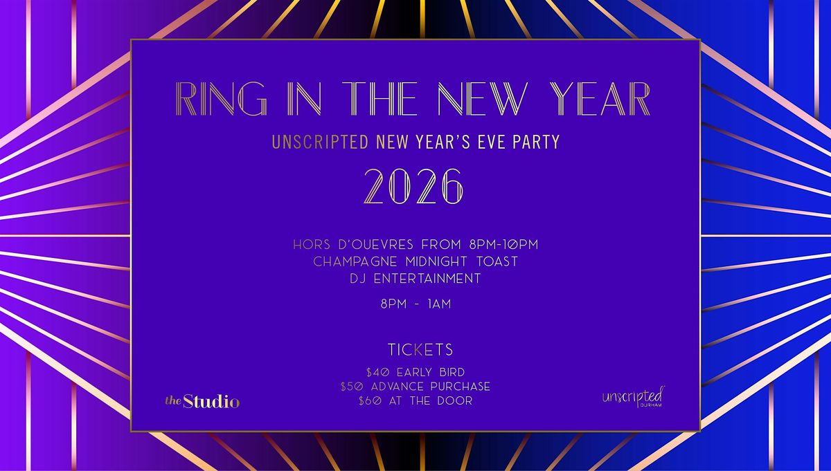 New Year's Eve at Unscripted, 31 December | Event in Durham | AllEvents