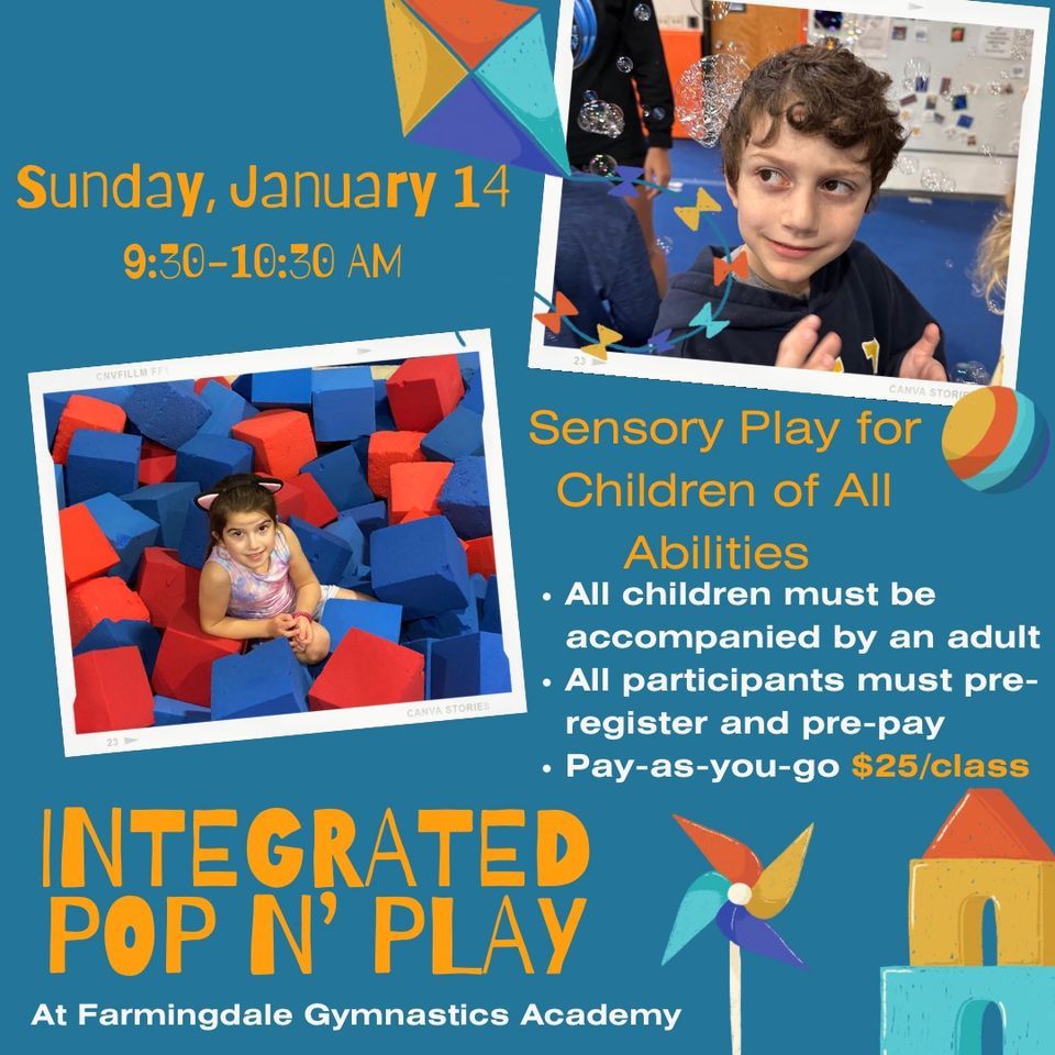 Integrated Pop n’Play, Farmingdale Gymnastics Academy, January 14 2024