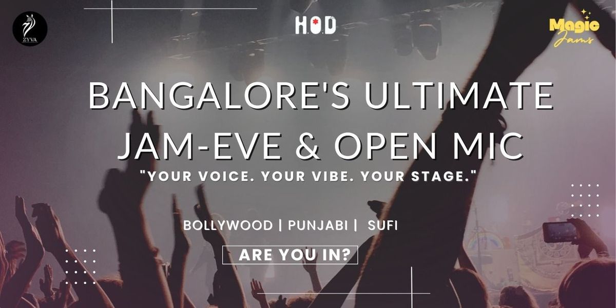 JAM EVE BANGALORE - A JAMMING SHOW × OPEN MIC, 20 September | Event in Bangalore | AllEvents