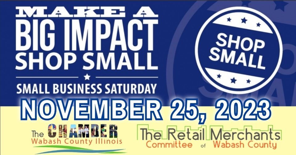 Mt. Carmels Small Business Saturday, Uptown, Mount Carmel, November 25