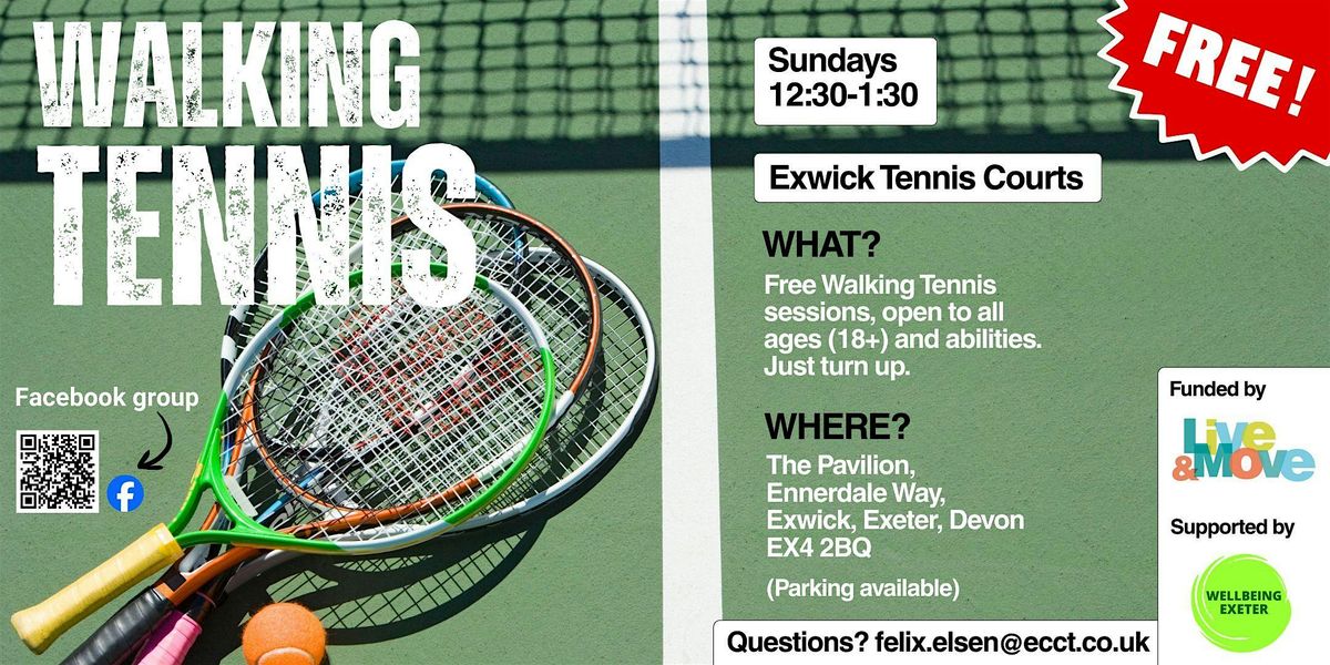 FREE Mixed Walking Tennis (Exwick) | Event in Exeter | AllEvents