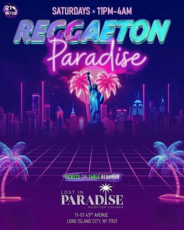 Reggaeton Paradise Rooftop Party – Queens NY | NYC Events Guide | Event in Long Island City | AllEvents