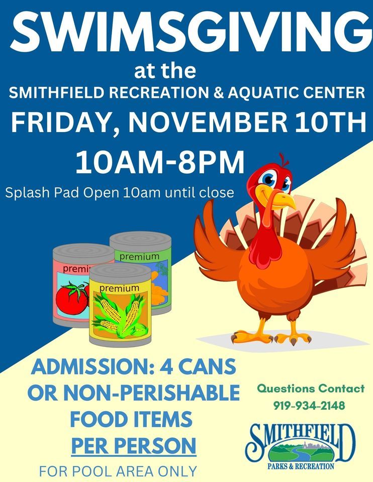 Swimsgiving Pool Area Only, Smithfield Recreation and Aquatics Center
