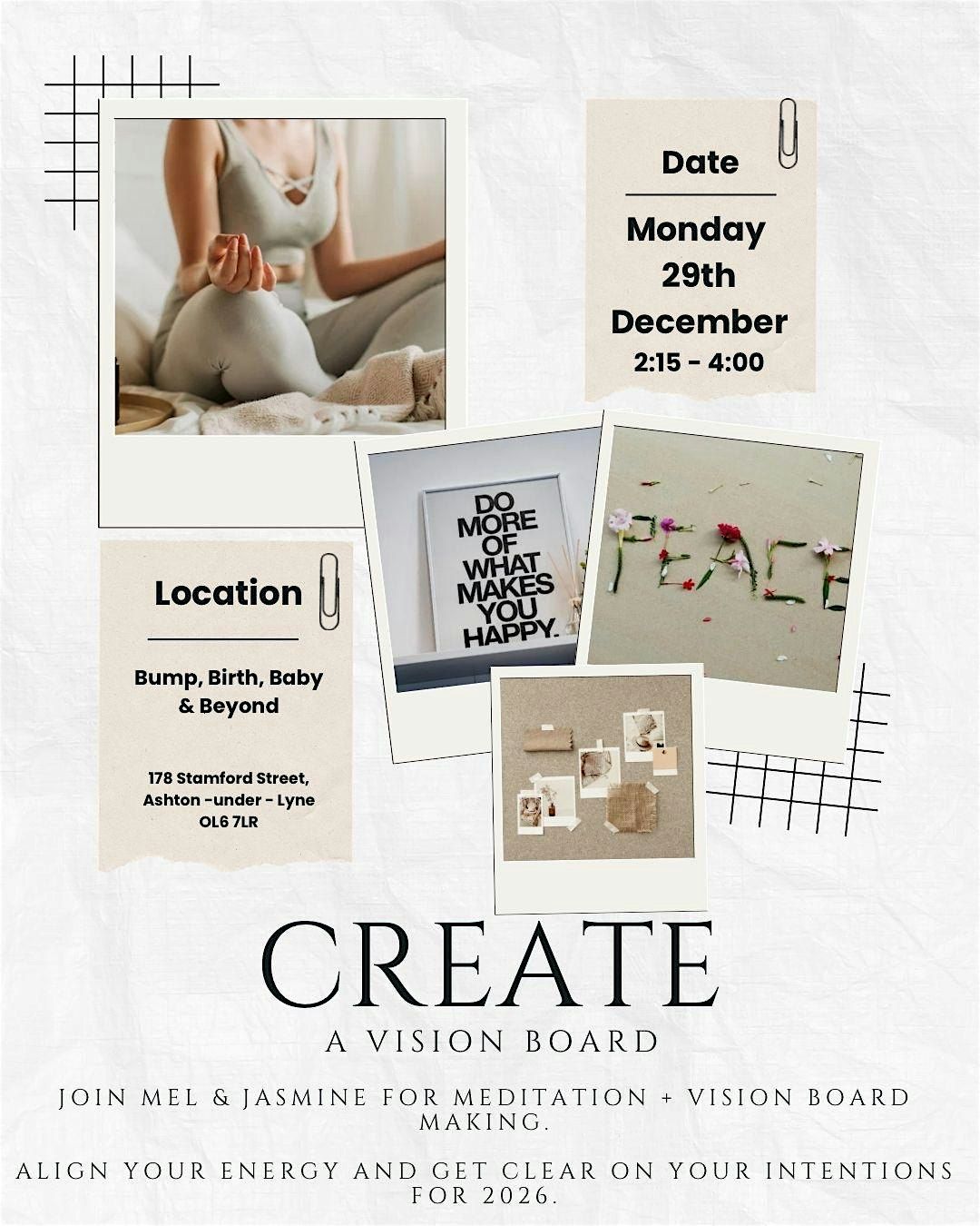 ✨ Get Clear on Your Future: Meditation & Vision Board Workshop ✨, 29 December | Event in Ashton-under-Lyne