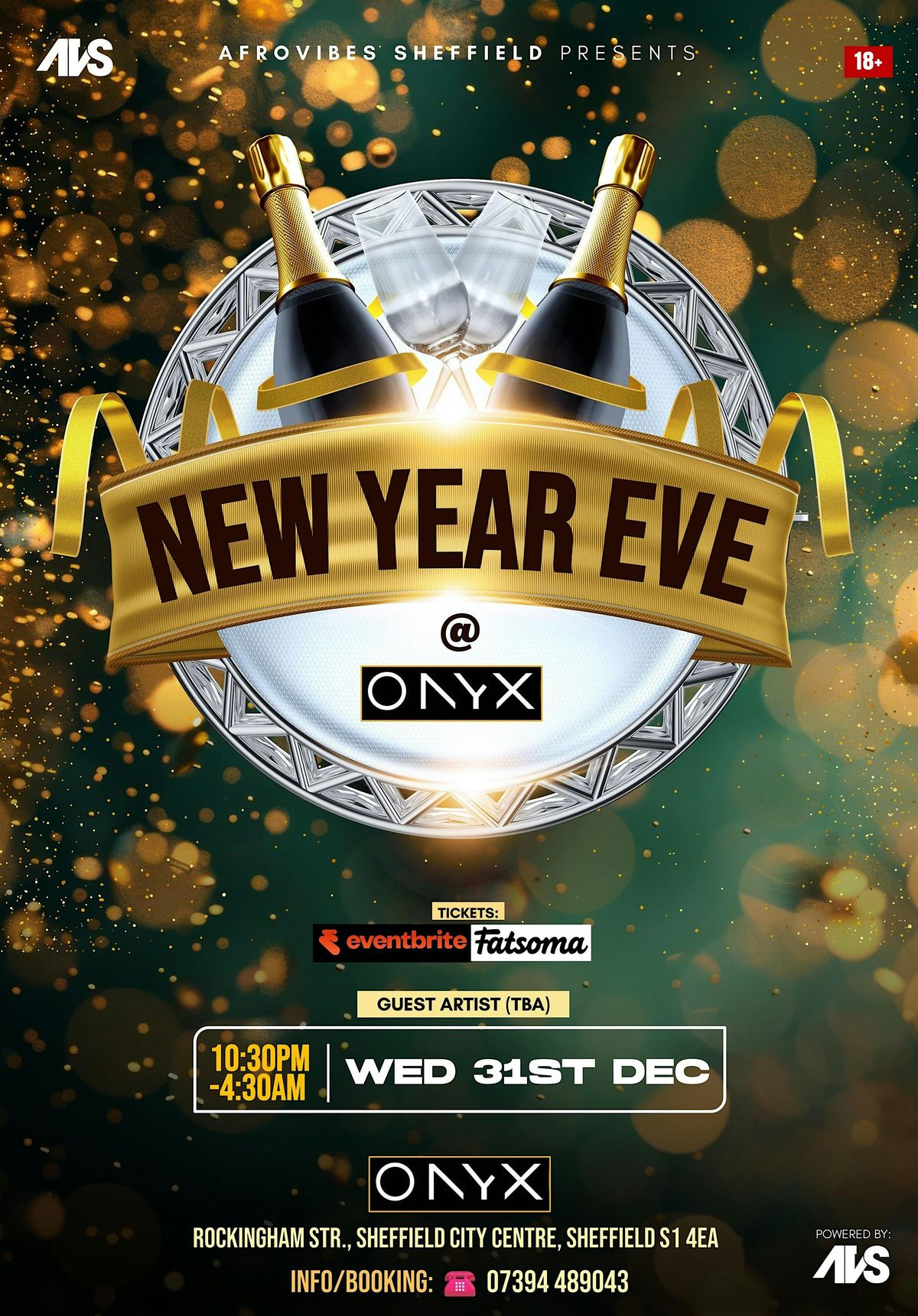 NEW YEAR EVE @ONYX - WED 31ST DECEMBER, 31 December | Event in Sheffield City Centre | AllEvents