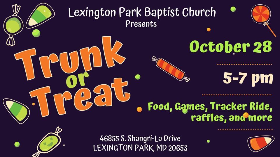 Trunk or Treat, Lexington Park Baptist Church, October 28 2023
