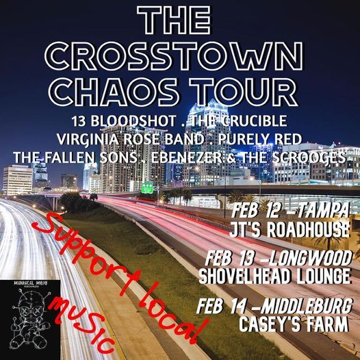The Crosstown Chaos Tour Jacksonville 116 Melanie Ln Middleburg Fl 32068 3653 United States February 14 2021 Allevents In middleburg event calendar 2021