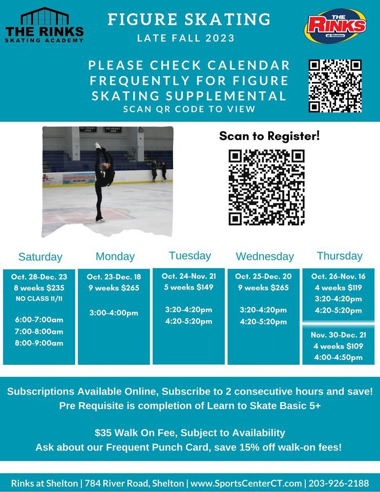 Figure Skating (Late Fall 2023), The Rinks, Ansonia, December 4 2023