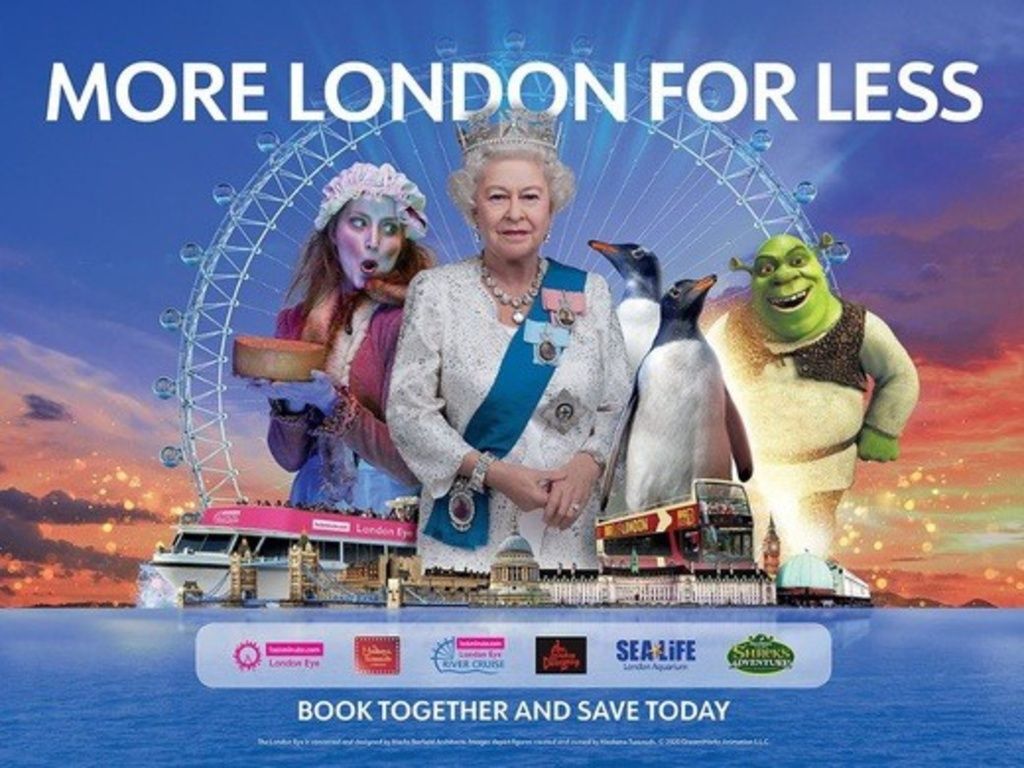 London Eye + Sea Life London + Shrek's Adventure - 3 Way Multi Attraction Passes | Event in London | AllEvents