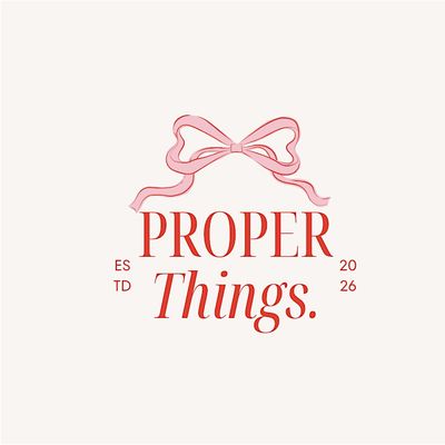 Proper Things. logo