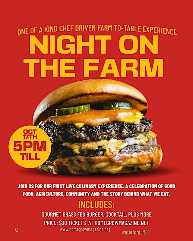 Evening on the farm: Chef Driven Farm-to-table Live cooking event ...