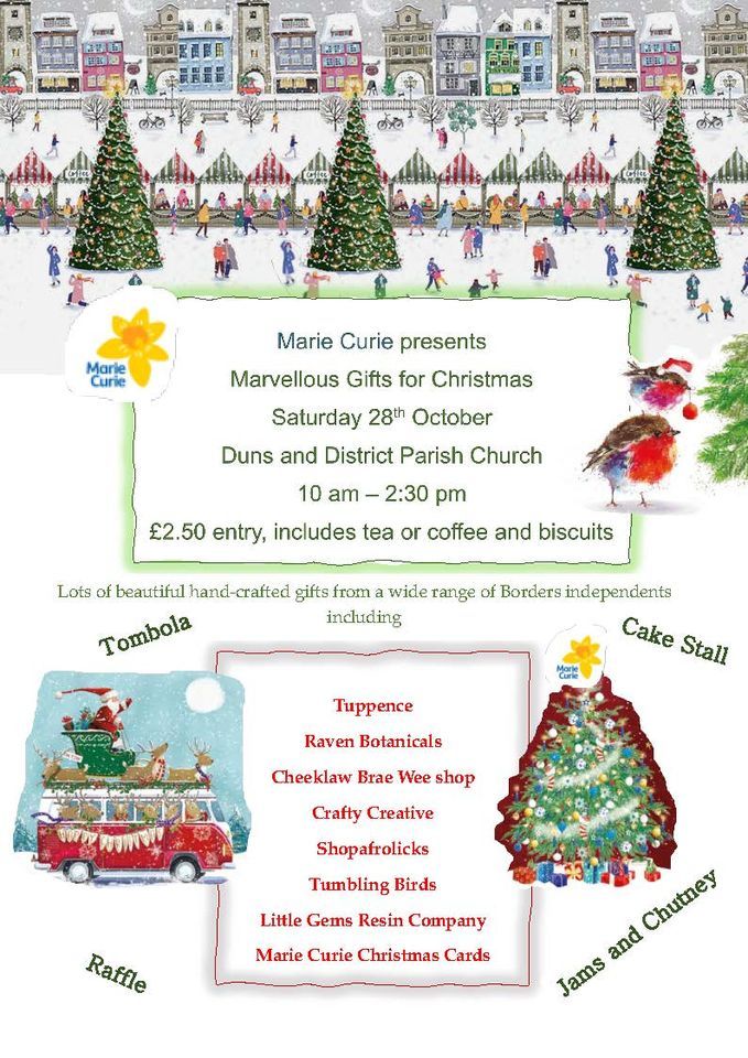 Marvellous Gifts for Christmas, Duns and District Parishes, Wooler, 28